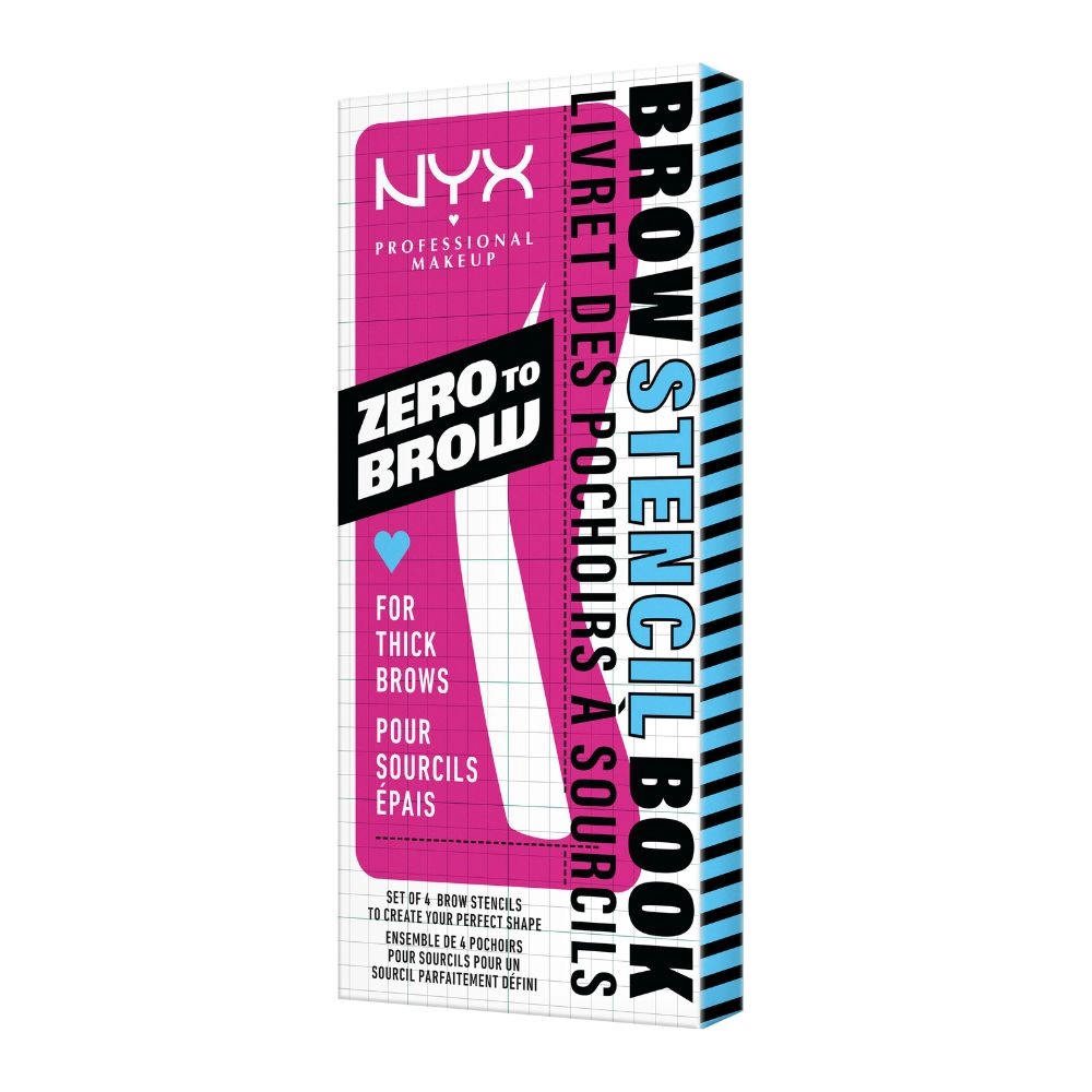 Sabloane pentru Sprancene NYX Professional Makeup Zero to Brow Stencil For Thick Brows