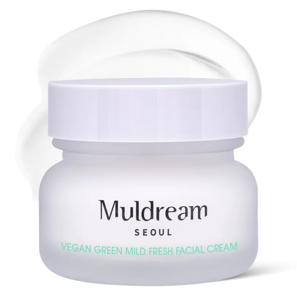 Crema Hidratanta - Sebum Control - Muldream Vegan Green Mild Fresh Facial Cream