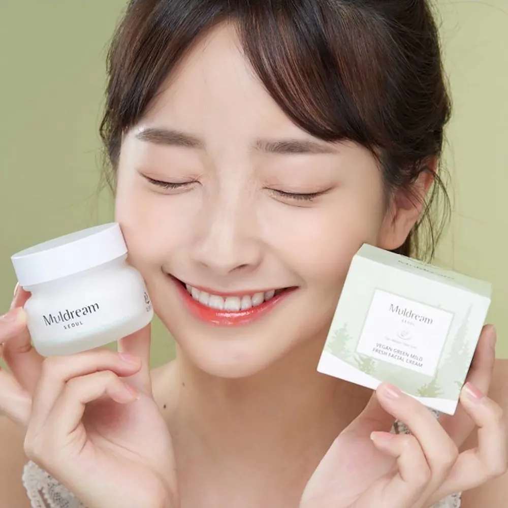 Crema Hidratanta - Sebum Control - Muldream Vegan Green Mild Fresh Facial Cream