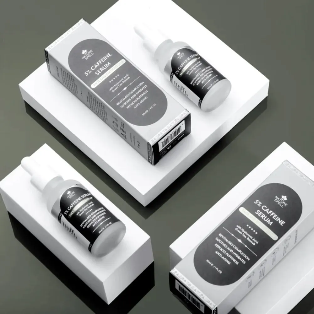 Ser Anti-Age pentru Fata & Conturul Ochilor Nature Spell 5% Caffeine Serum
