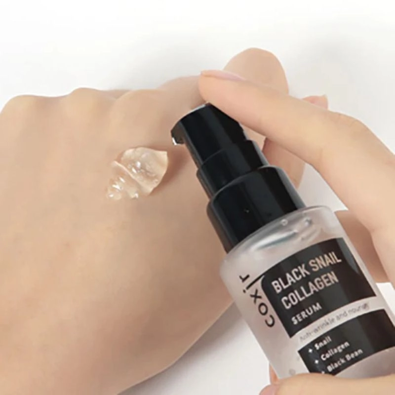 Ser Concentrat Anti-Rid cu Colagen COXIR Black Snail Collagen Serum