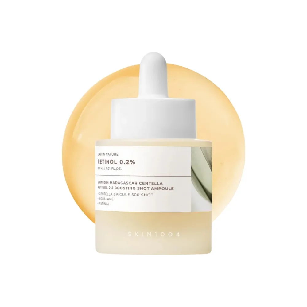 Ser cu retinol 0,2% pentru față SKIN1004 Madagascar Centella Retinol 0.2 Boosting Shot Ampoule SKIN1004