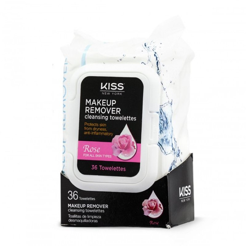 Servetele Demachiante Kiss Makeup Remover Tissue Rose