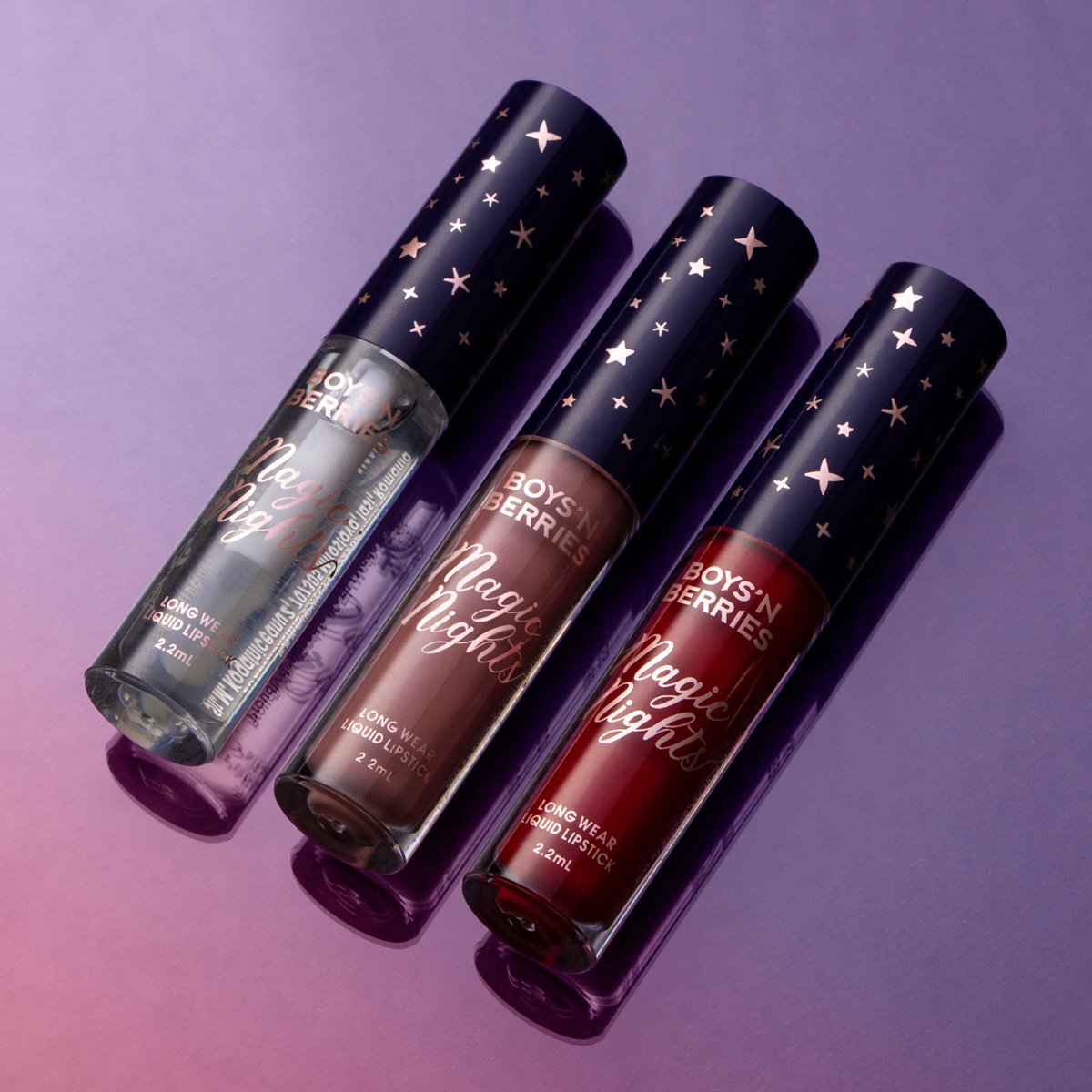 Set Boys`n Berries Magic Nights Liquid Lipstick Set