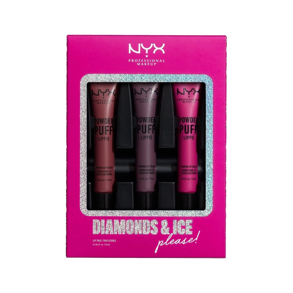 Set Buze NYX Professional Makeup D&I Please Powder Puff Lip Trio 03