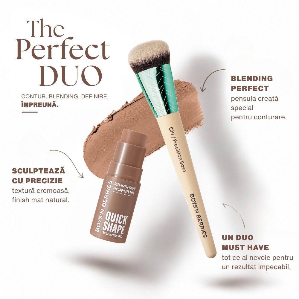 Set contur cremos + pensula Boys’n Berries Quick Shape Pro Univ — imaginea 2