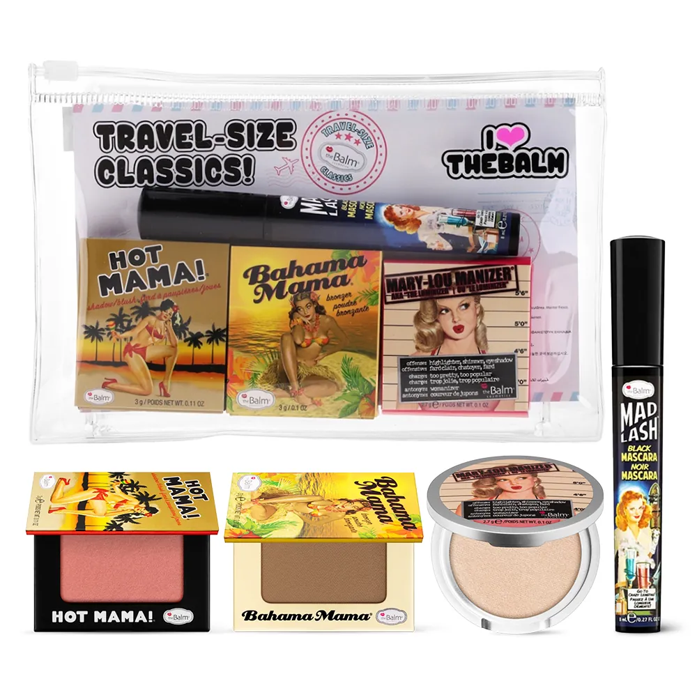 Set pentru Calatorii theBalm Travel Set with Cosmetics Bag (4 pc set)
