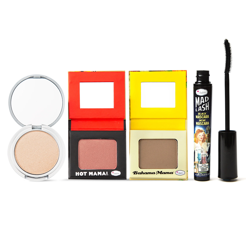 Set pentru Calatorii theBalm Travel Set with Cosmetics Bag (4 pc set)