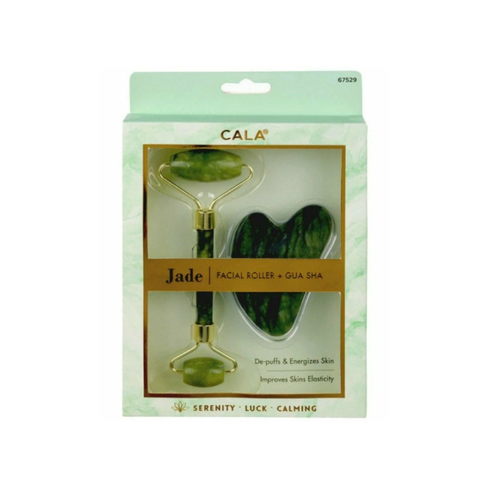 Set pentru Masaj Facial Cala Rola + Piatra de Jad Gua Sha