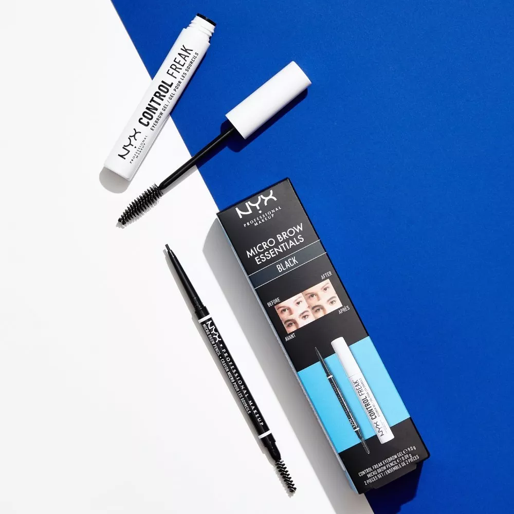 Set sprancene NYX Professional Makeup Micro Brow Essentials Black