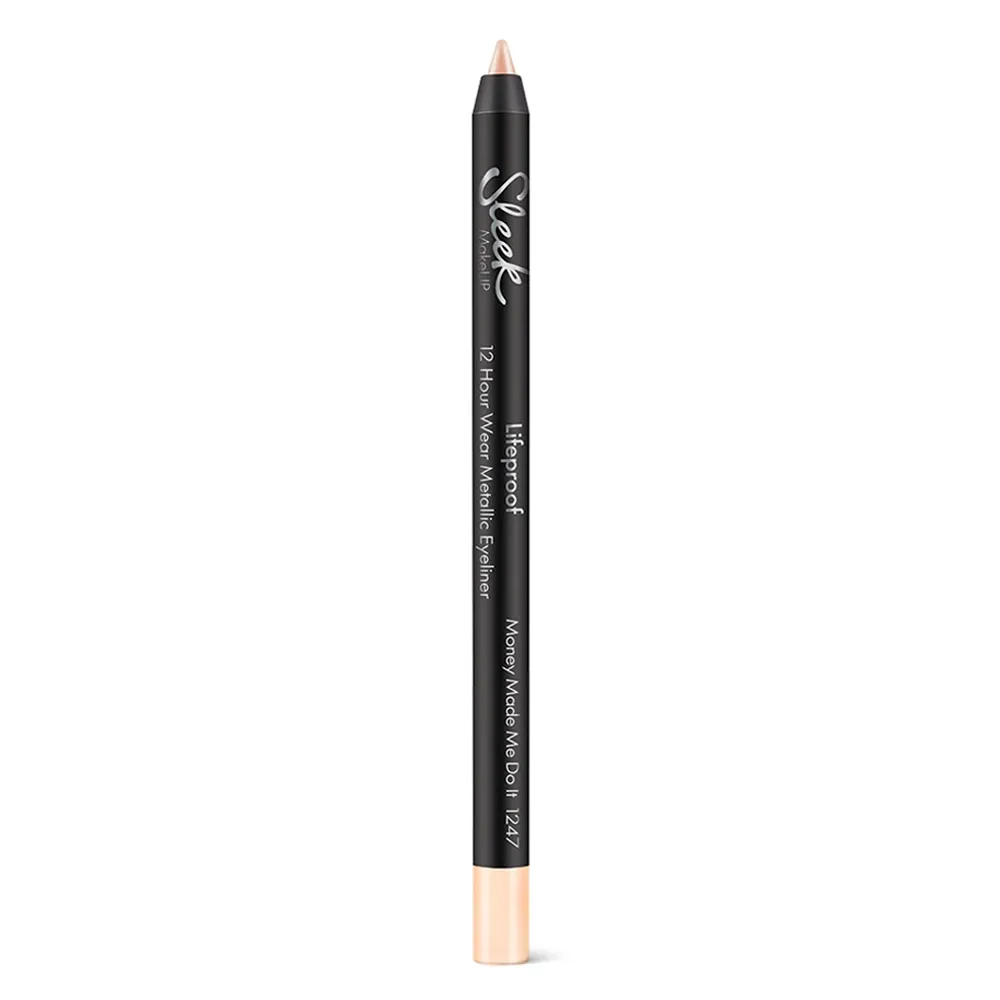 Contur ochi metalic Sleek MakeUP Lifeproof Metallic Eyeliner 12h Money Made Me Do It