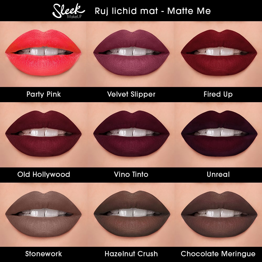 Ruj lichid mat Sleek MakeUP Matte Me Old Hollywood