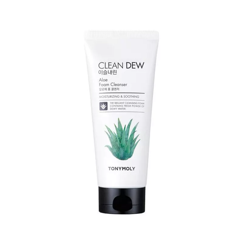 Spuma de curatare a fetei Tony Moly Clean Dew Aloe Foam Cleanser