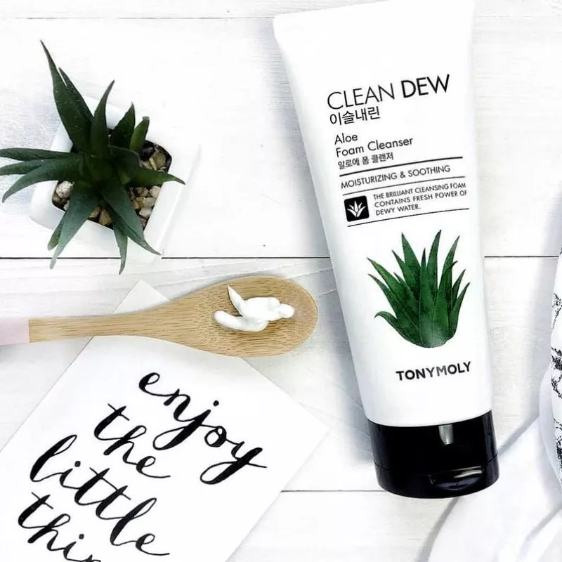 Spuma de curatare a fetei Tony Moly Clean Dew Aloe Foam Cleanser