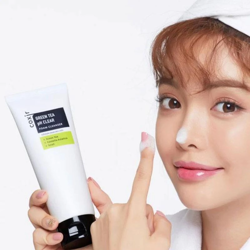 Spuma pentru Curatare COXIR Green Tea pH Clear Cleanser