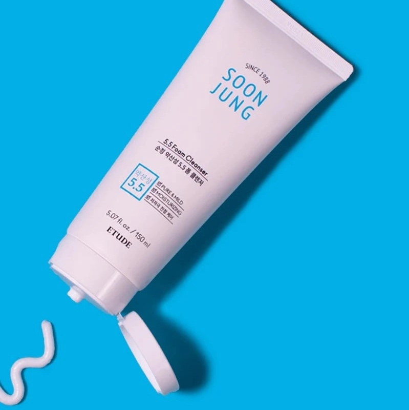 Spuma pentru Curatare Hipoalergenica Etude House Soon Jung pH 5.5 Foam Cleanser