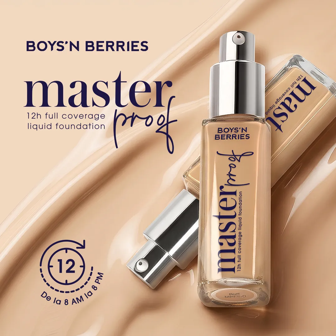 Fond de ten Boys`n Berries MASTERPROOF 12h Liquid Foundation Buff