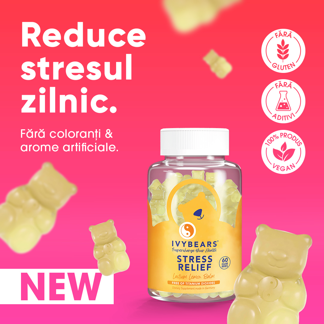 Supliment cu Vitamine Anti-Stres IVY BEARS Stress Relief