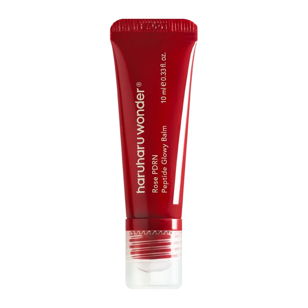 Balsam iluminator pentru buze cu Rose PDRN și peptide Haruharu Wonder Rose PDRN Peptide Glowy Balm HaruHaru Wonder