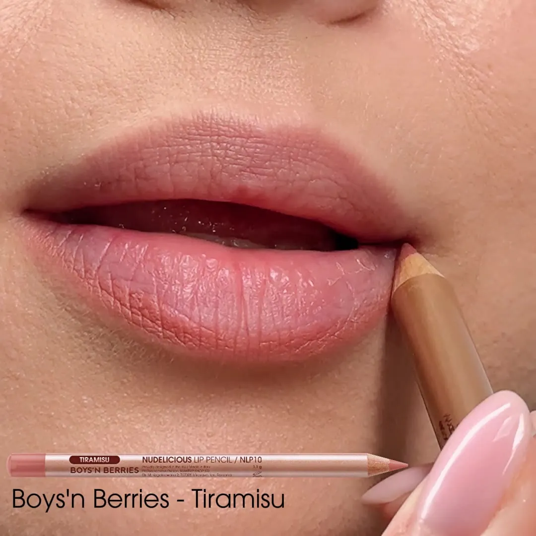 Videoclip Creion Buze Boys`n Berries Nudelicious Lip Pencil Tiramisu