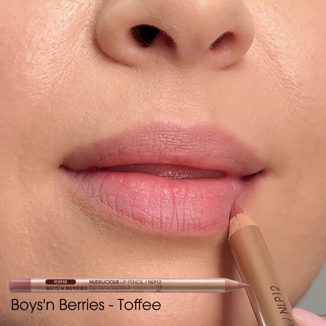 Video Creion Buze Boys`n Berries Nudelicious Lip Pencil Toffee