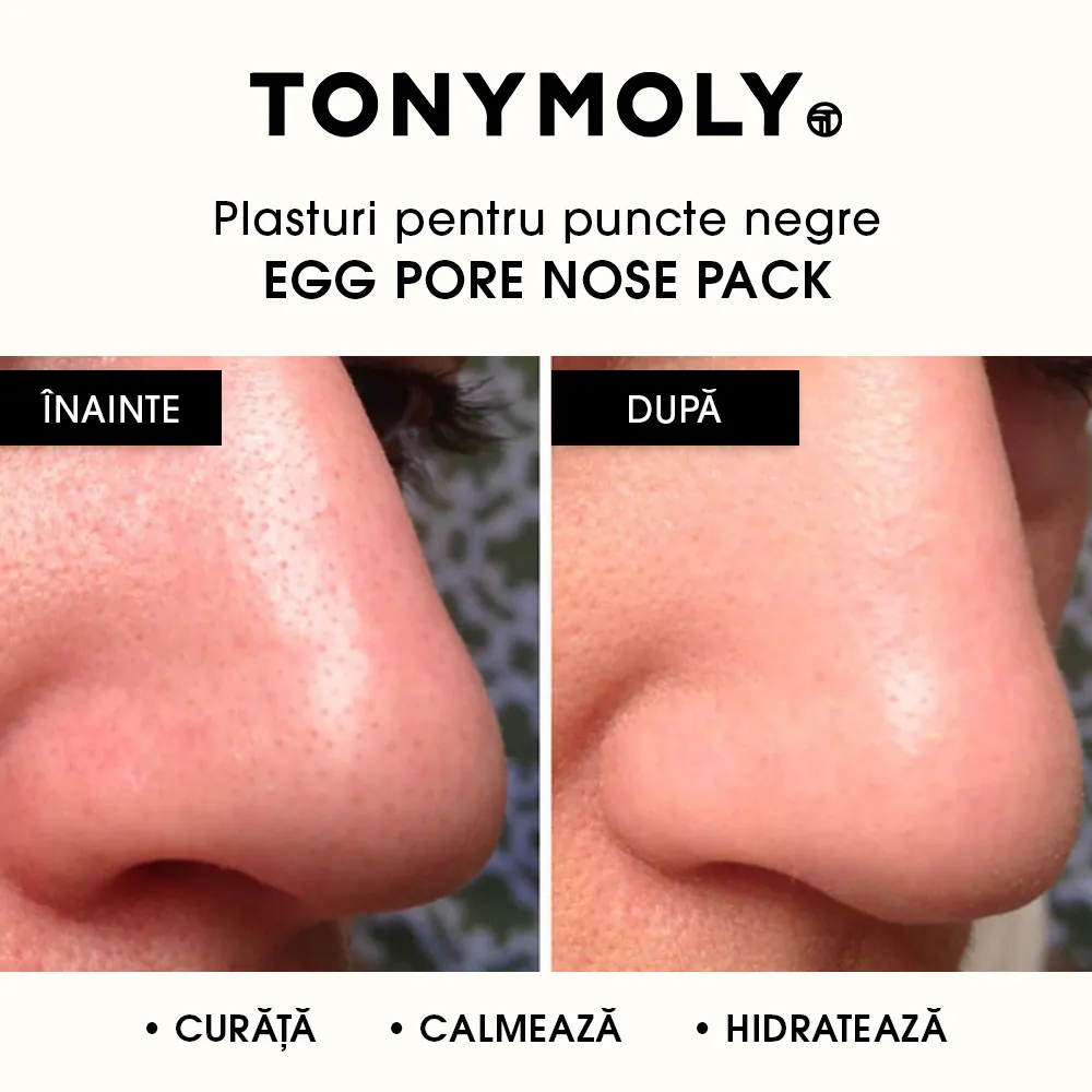 Plasturi pentru puncte negre Tony Moly Egg Pore Nose Pack
