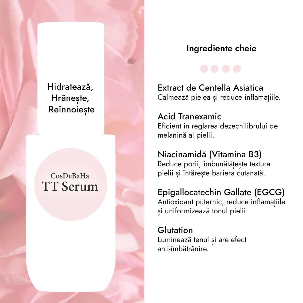 Ser Iluminator cu Acid Tranexamic Cos de Baha Tranexamix Acid Radiance Serum TT