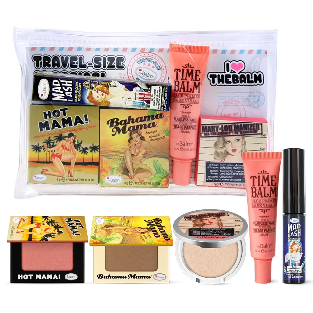 Set pentru Calatorii theBalm Travel Set with Cosmetics Bag (5 pc set)