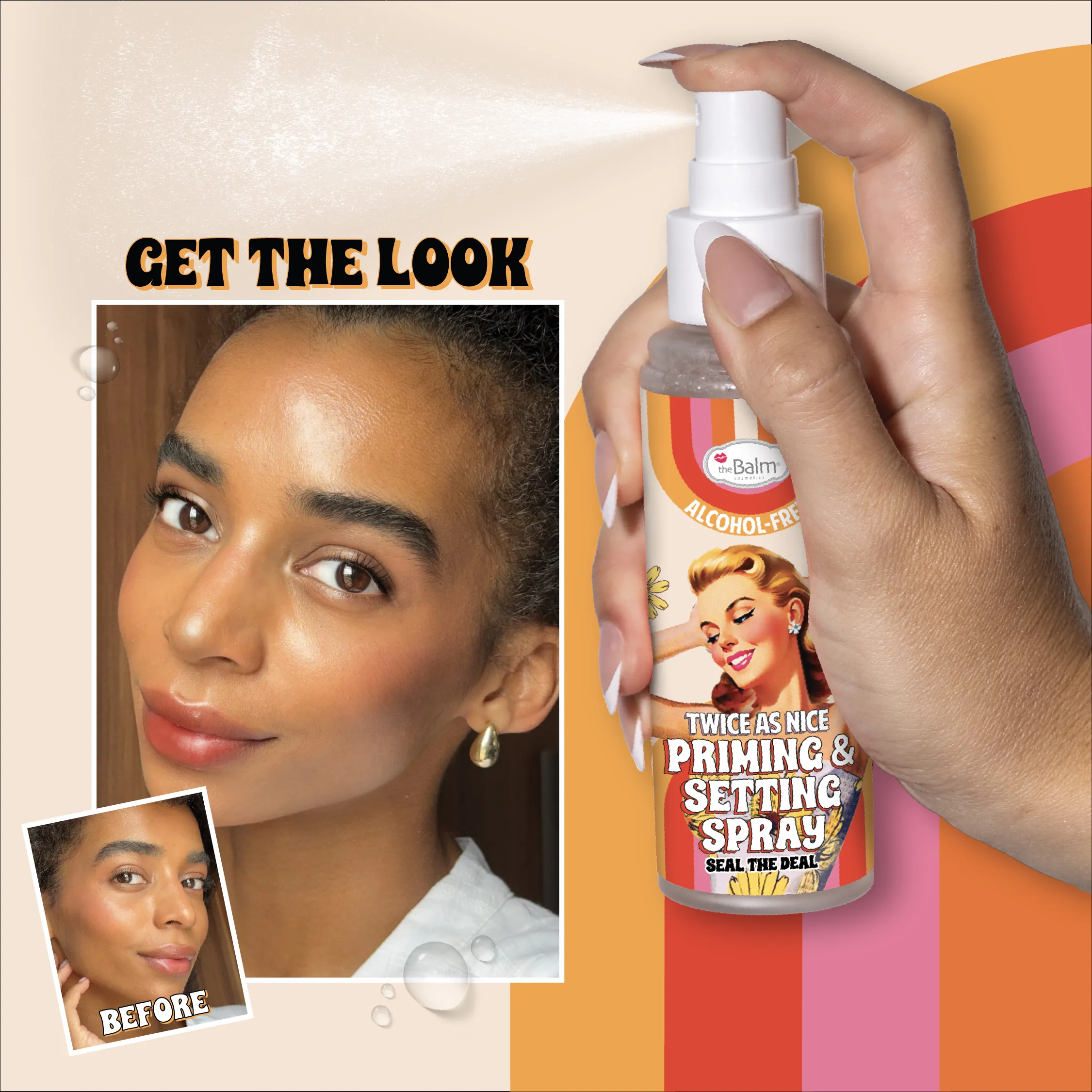 Baza de Machiaj & Spray Fixator theBalm Twice as Nice Priming and Setting Spray