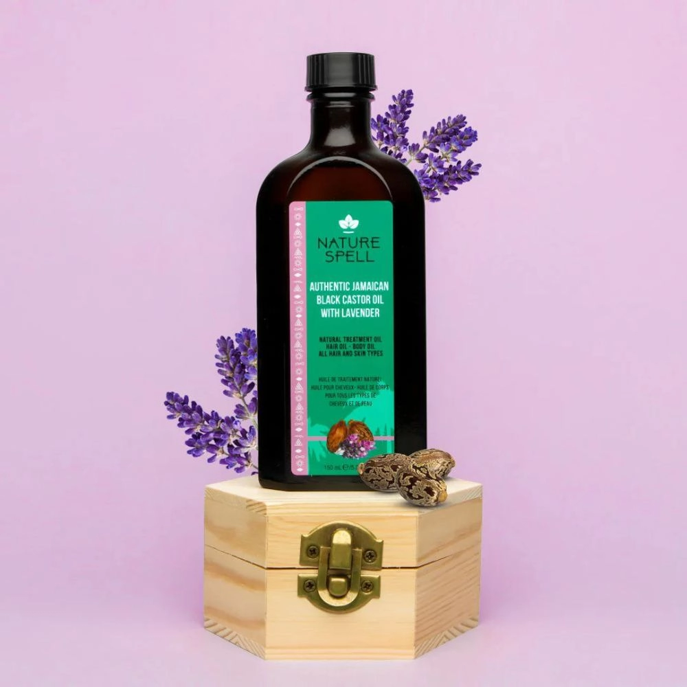 Ulei de Ricin Negru & Lavanda Nature Spell Authentic Jamaican Black Castor Oil with Lavander