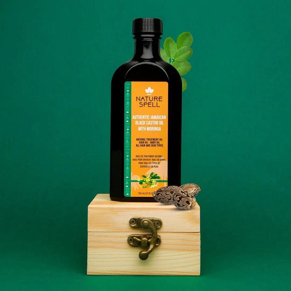 Ulei de Ricin Negru & Moringa Nature Spell Authentic Jamaican Black Castor Oil with Moringa