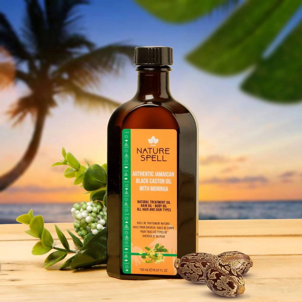 Ulei de Ricin Negru & Moringa Nature Spell Authentic Jamaican Black Castor Oil with Moringa