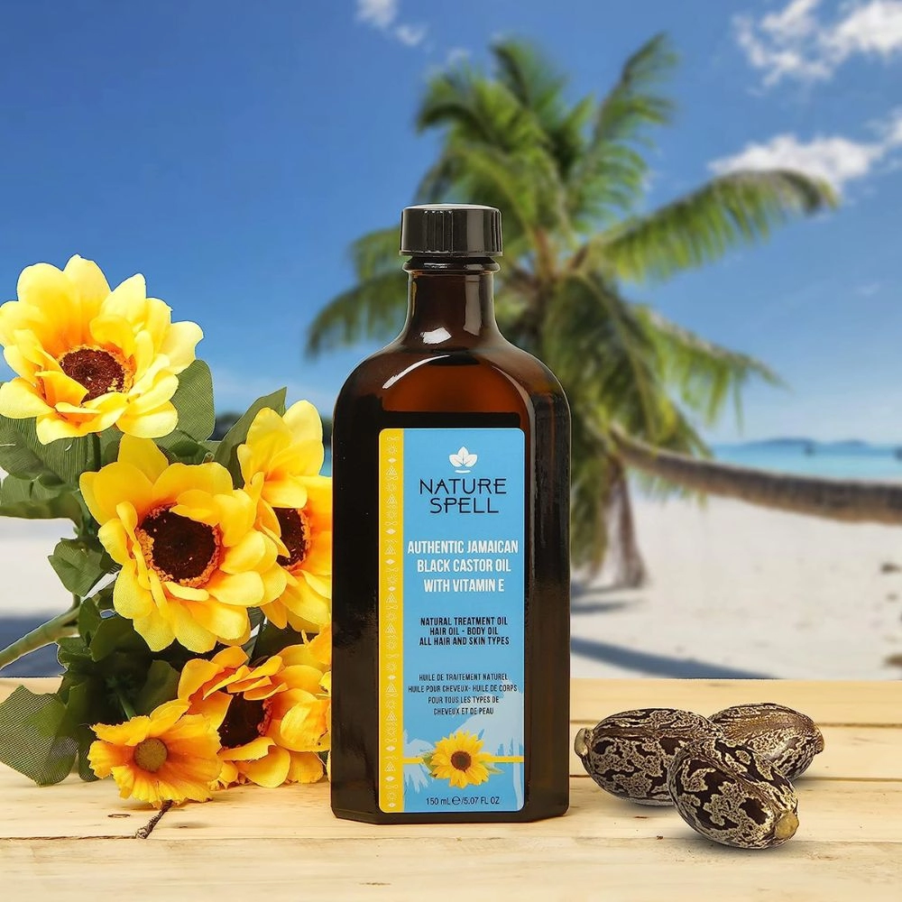 Ulei de Ricin Negru & Vitamina E Nature Spell Authentic Jamaican Black Castor Oil with Vitamin E