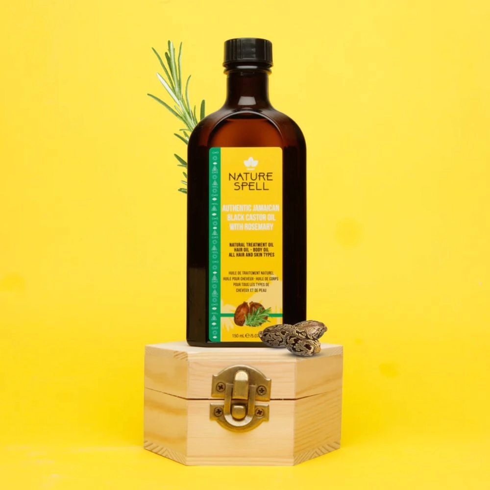 Ulei de Ricin Negru & Rozmarin Nature Spell Authentic Jamaican Black Castor Oil with Rosemary