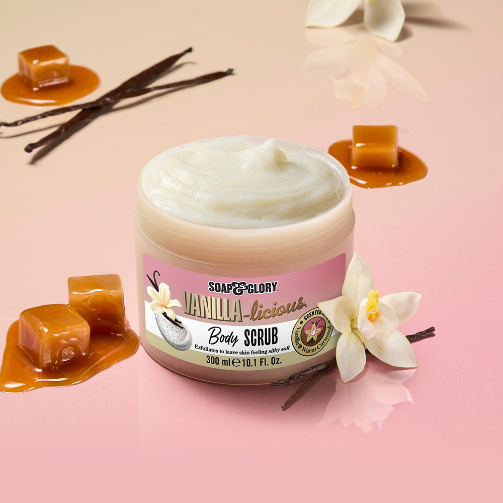 Exfoliant de corp Soap & Glory cu vanilie