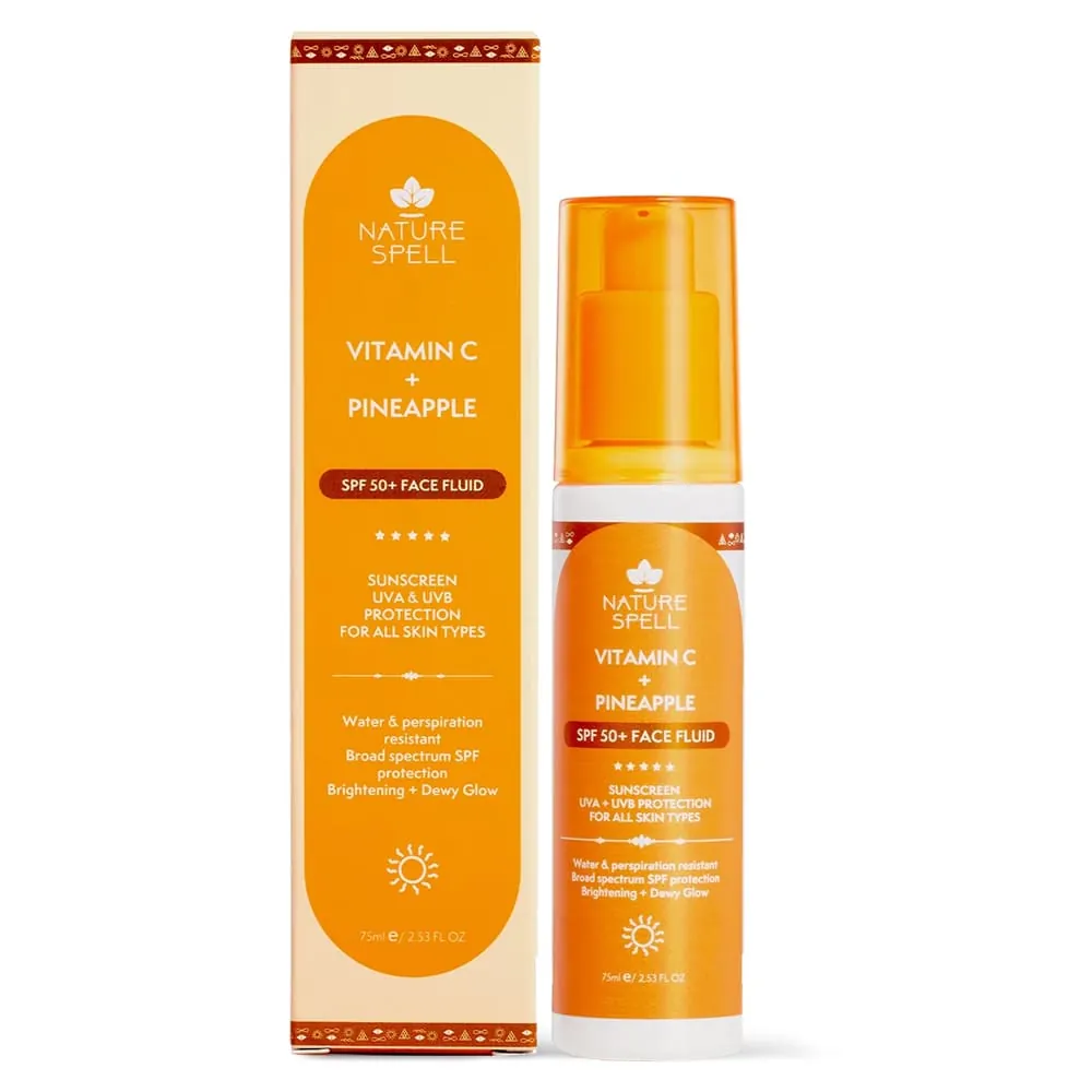 Crema cu Protectie Solara Nature Spell Vitamin C+ Pineapple SPF Face Fluid