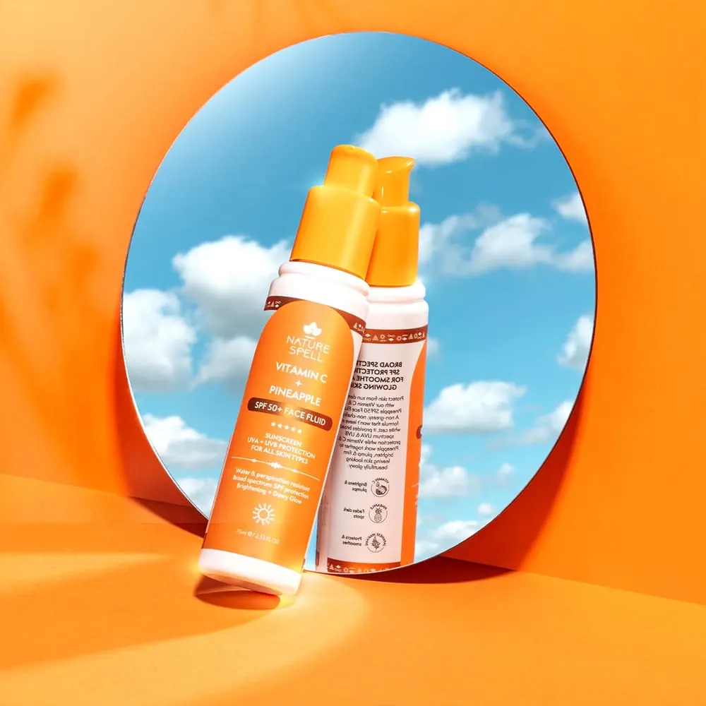 Crema cu Protectie Solara Nature Spell Vitamin C+ Pineapple SPF Face Fluid