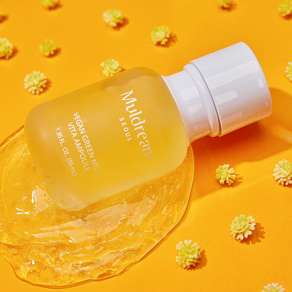 Ser Intens Anti-Hiperpigmentare cu Vitamina C Muldream Vegan Green Mild VITA Ampoule