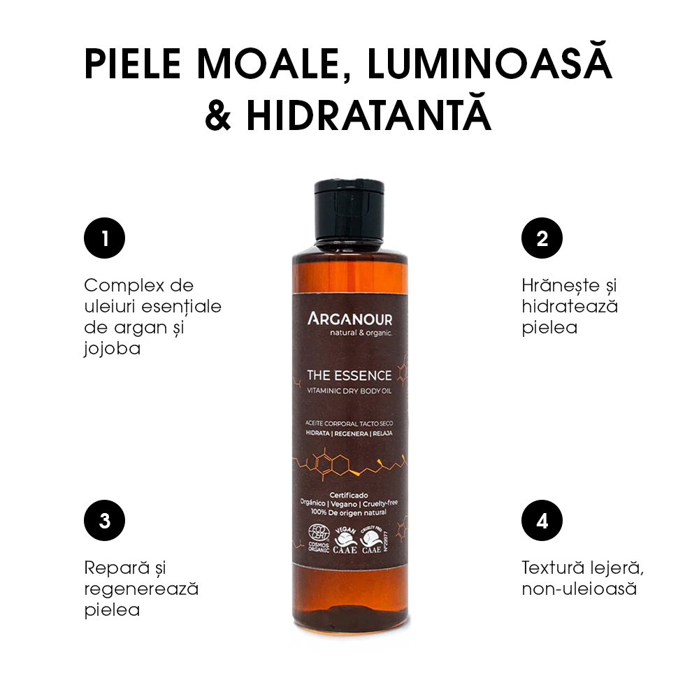 Ulei de Corp BIO cu Vitamine Arganour The Essence Dry Body Oil