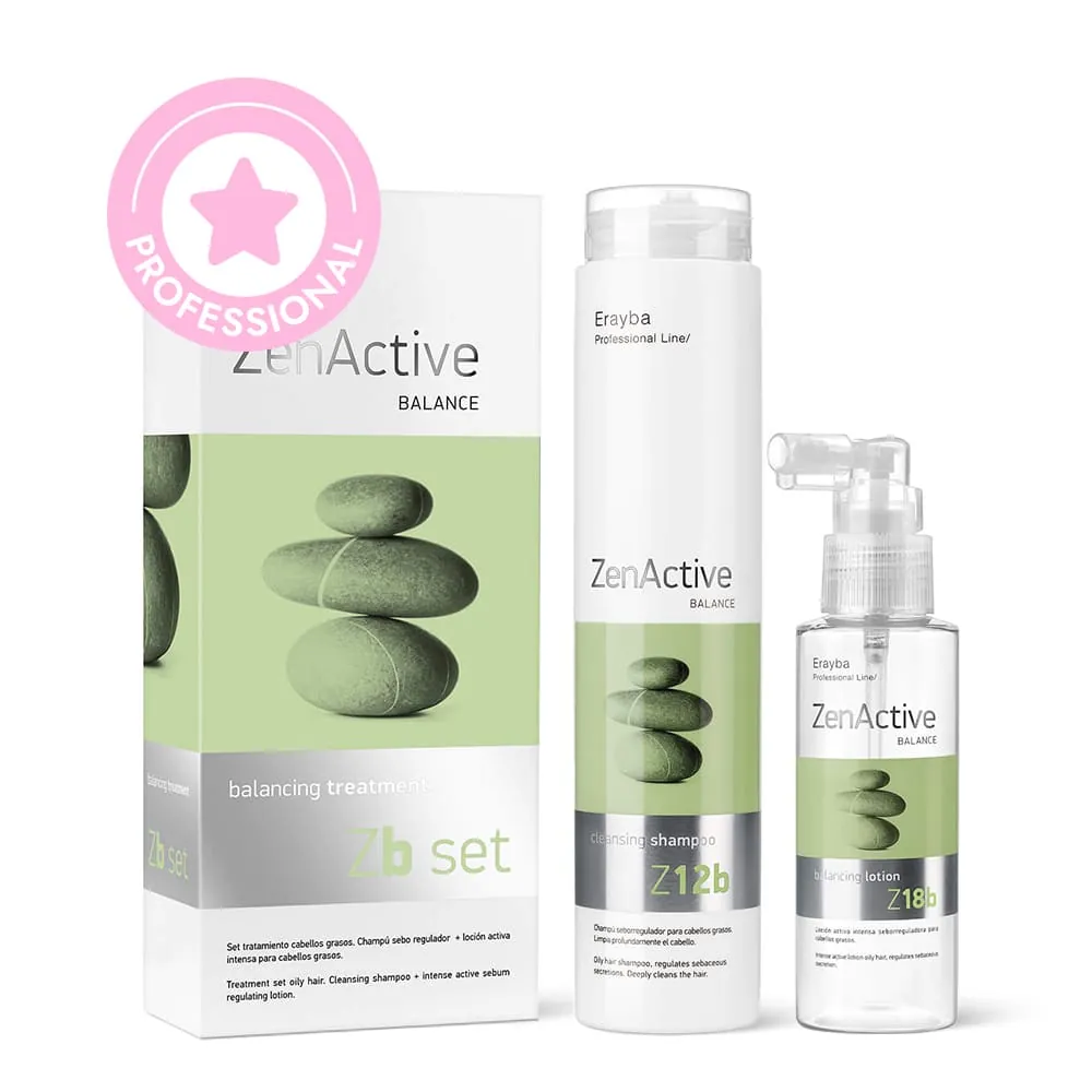 Set Tratament Profesional Purificator ERAYBA Zb Set Balance Oily Hair